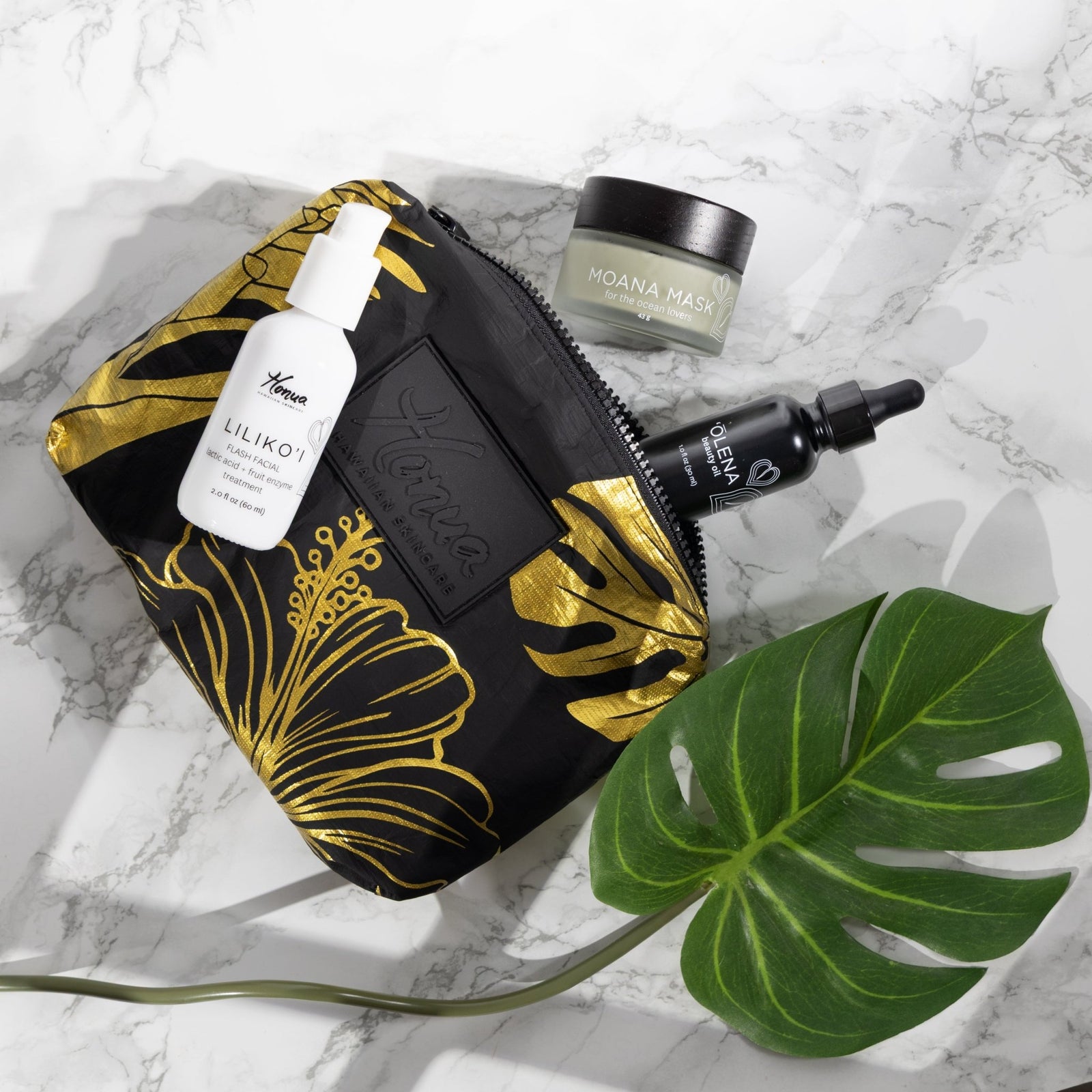 美容液セット MOANA LAKAU MAHINA SPA Night Collection – Honua Hawaiian Skincare